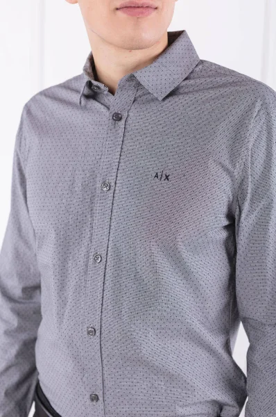 Риза | Slim Fit Armani Exchange сив