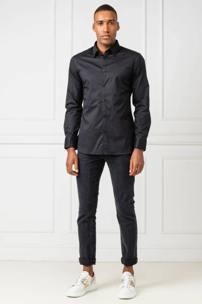 Риза SUNSET | Slim Fit GUESS черен