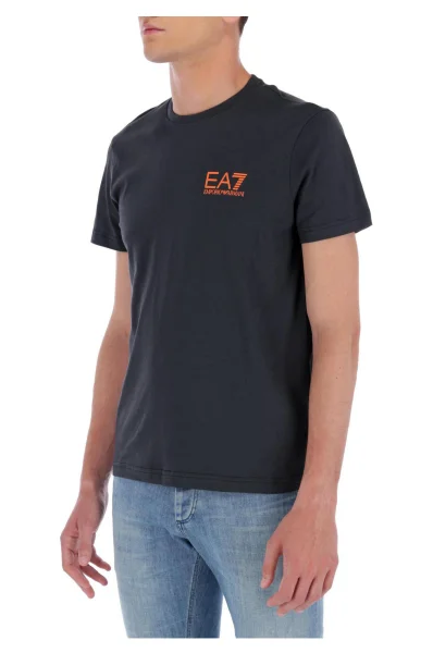 Тениска | Regular Fit EA7 графитен
