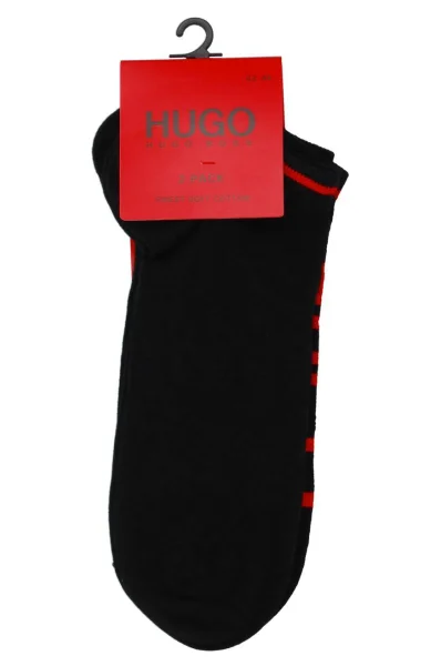Чорапи 2-pack AS LOGO HUGO черен