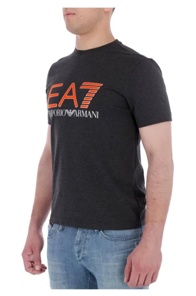 Тениска | Regular Fit EA7 графитен
