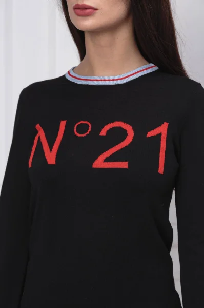 Вълнен пуловер | Regular Fit N21 черен