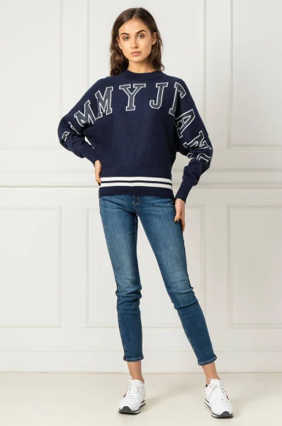 Пуловер TJW BATWING | Loose fit Tommy Jeans тъмносин