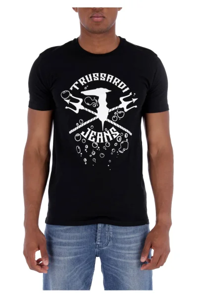 T-shirt | Regular Fit Trussardi черен