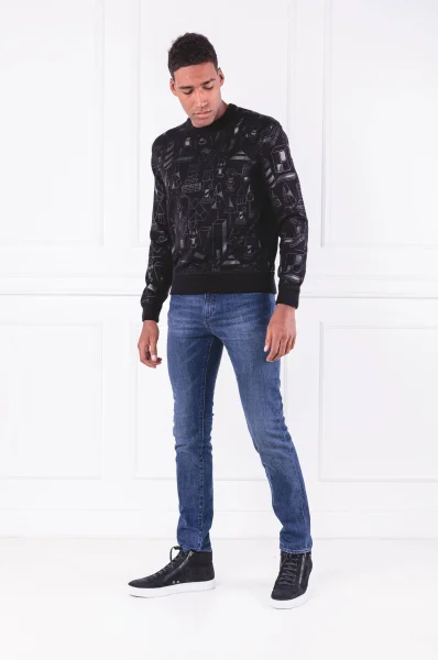 Пуловер Lovelli | Regular Fit BOSS BLACK черен