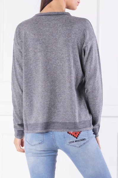 Пуловер | Regular Fit Love Moschino сив