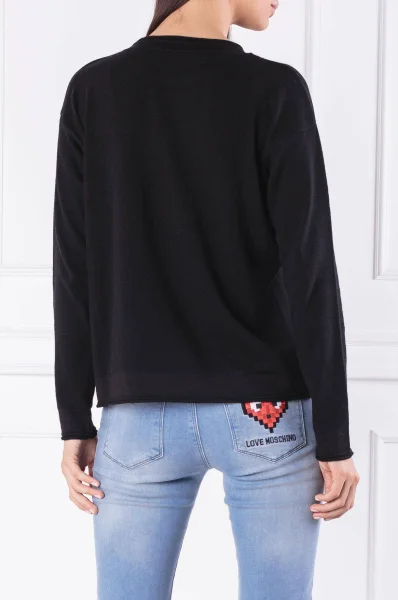 Пуловер | Regular Fit Love Moschino черен