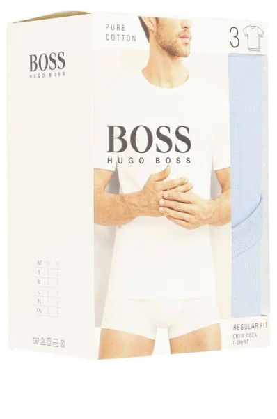 Тениска 3-pack RN | Regular Fit Boss Bodywear небесносин