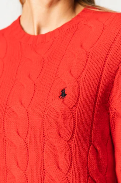 Пуловер | Regular Fit | с добавка кашмир POLO RALPH LAUREN червен