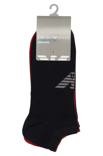 Чорапи 3-pack Emporio Armani графитен