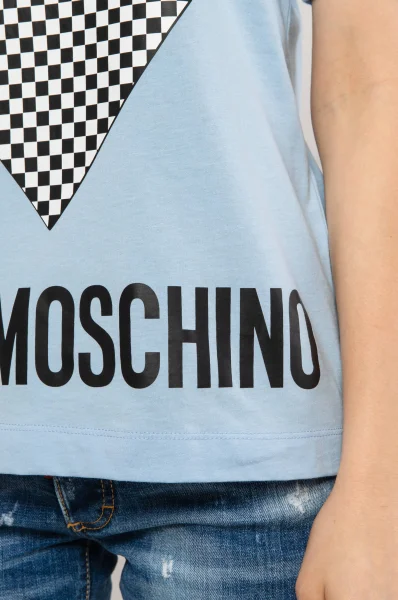 Тениска | Regular Fit Love Moschino небесносин