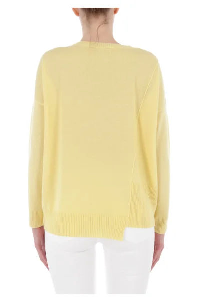 Пуловер CONTORNO | Loose fit | с добавка кашмир MAX&Co. жълт