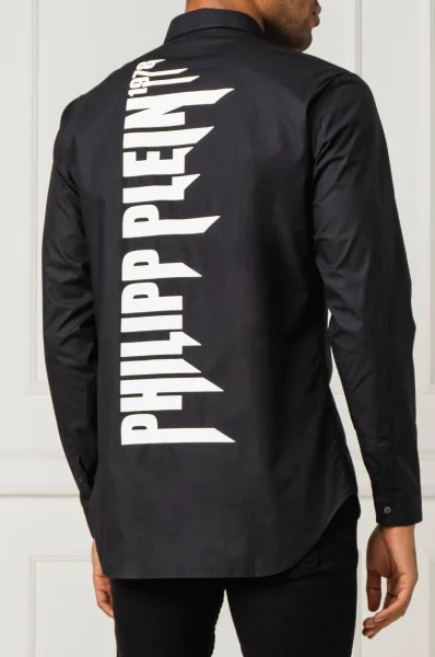 Риза Crystal | Regular Fit Philipp Plein черен