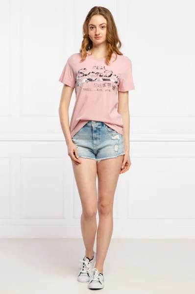 Тениска PHOTO ROSE ENTRY | Regular Fit Superdry пудренорозов