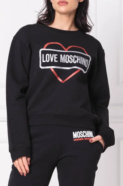 Суитчър/блуза | Regular Fit Love Moschino черен