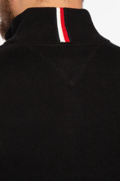 Пуловер | Regular Fit | с добавка кашмир Tommy Hilfiger черен