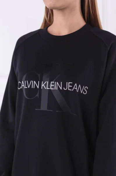 Суитчър/блуза SATIN MONOGRAM | Relaxed fit CALVIN KLEIN JEANS черен
