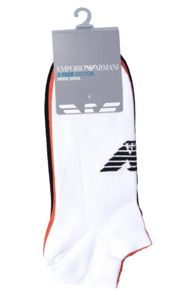 Чорапи 3-pack Emporio Armani оранжев