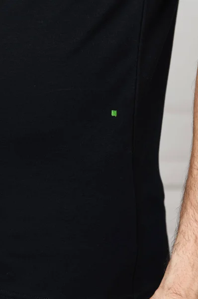Поло/тениска с яка Paule 1 | Slim Fit BOSS GREEN черен