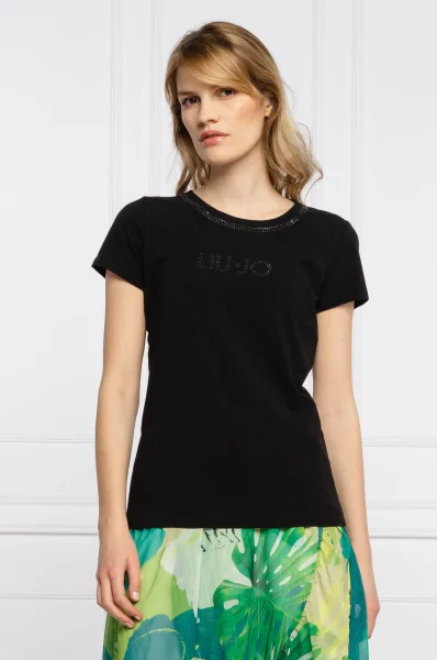Тениска | Regular Fit Liu Jo Beachwear черен