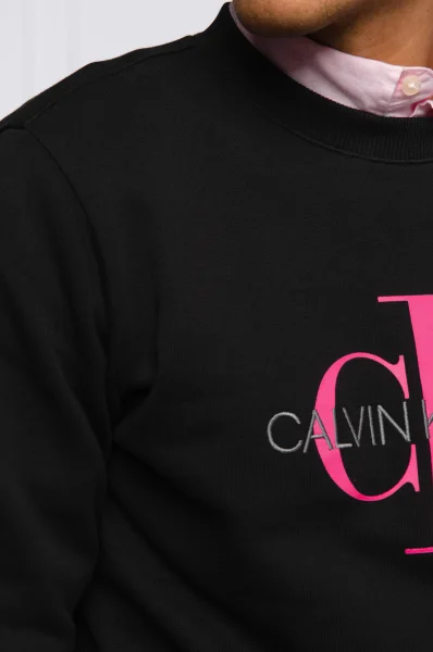 Суитчър/блуза MONOGRAM | Regular Fit CALVIN KLEIN JEANS черен