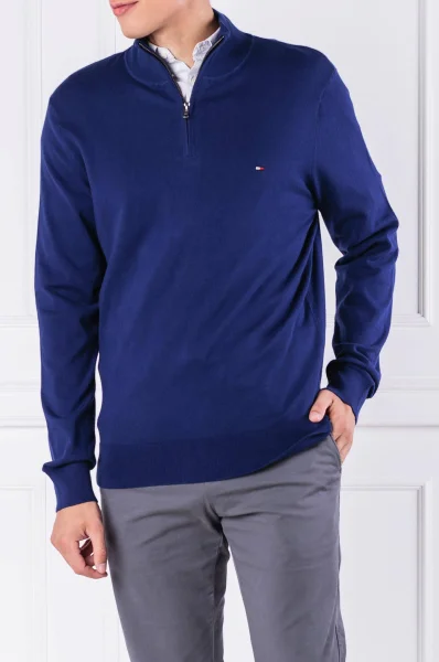 Пуловер | Regular Fit Tommy Hilfiger син