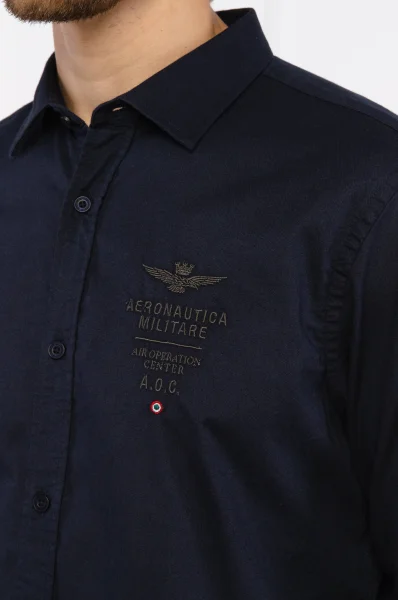 Риза | Regular Fit Aeronautica Militare тъмносин
