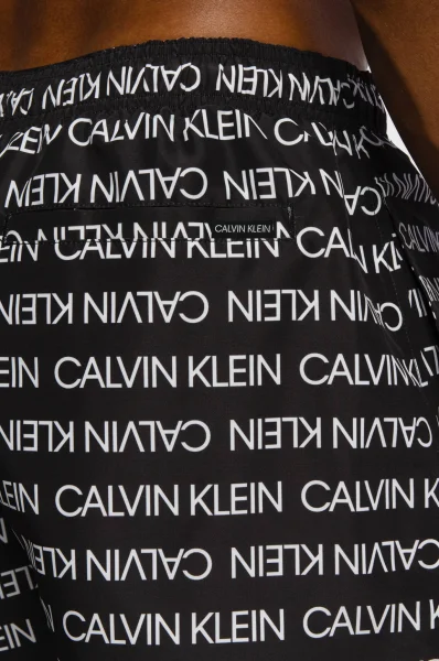 Шорти бански DRAWSTRING-PRINT | Regular Fit Calvin Klein Swimwear черен