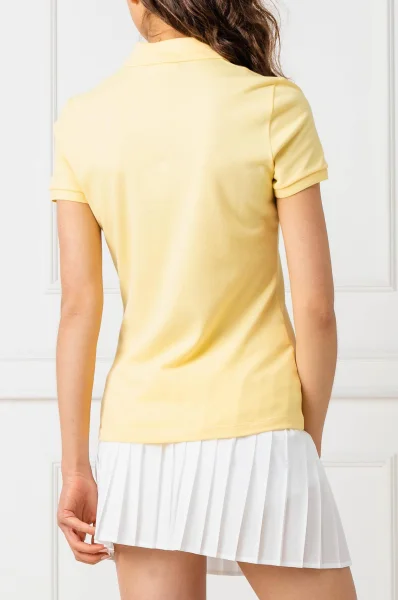 Поло/тениска с яка | Slim Fit | stretch pique Lacoste жълт