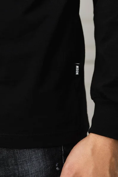 Блуза с дълъг ръкав | Regular Fit MSGM черен