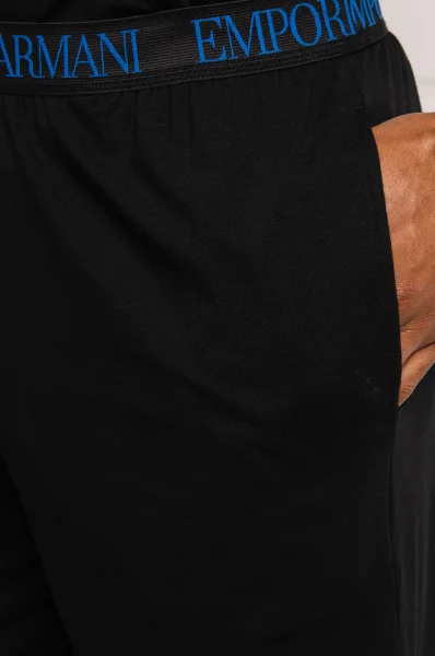Пижама | Regular Fit Emporio Armani черен