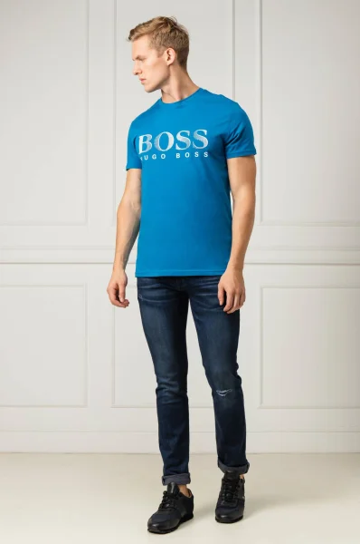Тениска | Regular Fit BOSS BLACK син