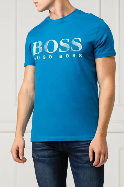 Тениска | Regular Fit BOSS BLACK син
