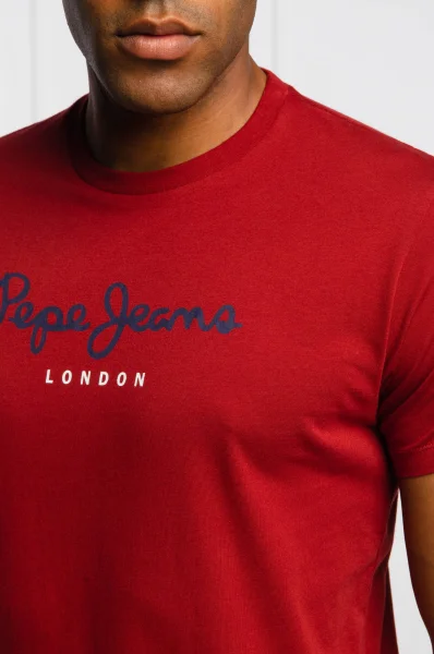 Тениска eggo | Regular Fit Pepe Jeans London бордо