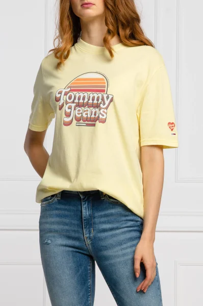 Тениска SUMMER RETRO | Regular Fit Tommy Jeans жълт