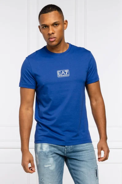 Тениска | Regular Fit EA7 син