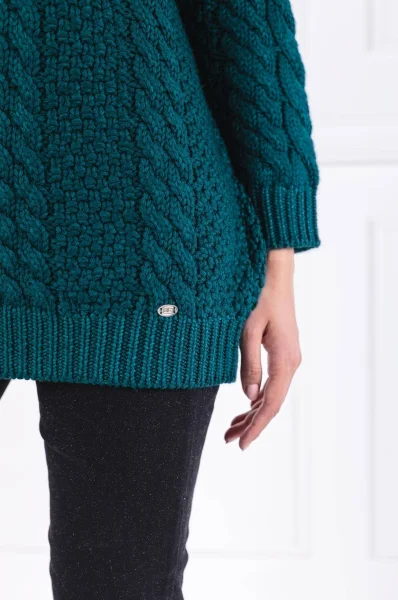 Пуловер | Regular Fit Elisabetta Franchi тюркоазен