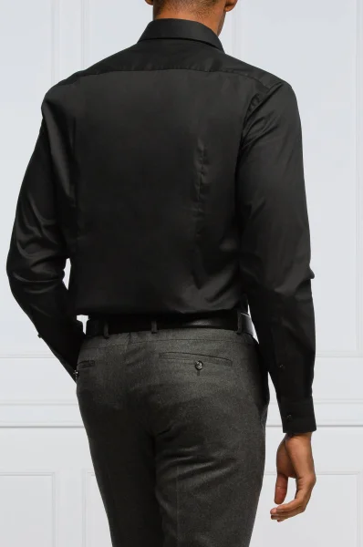 Риза Kenno | Slim Fit | stretch HUGO черен
