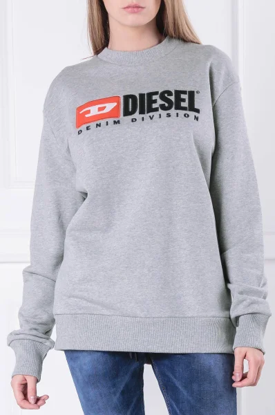 Суитчър/блуза F-CREW-DIVISION-FL | Regular Fit Diesel сив