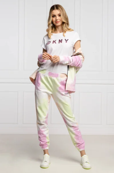 Спортен панталон MULTI TIE | Regular Fit DKNY Sport пудренорозов