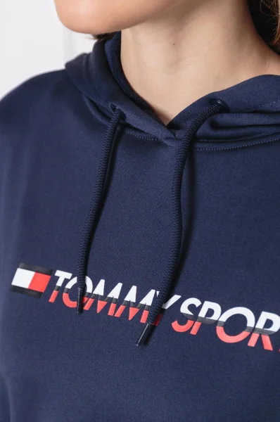 Суитчър/блуза Cropped Vertical Logo | Regular Fit Tommy Sport тъмносин