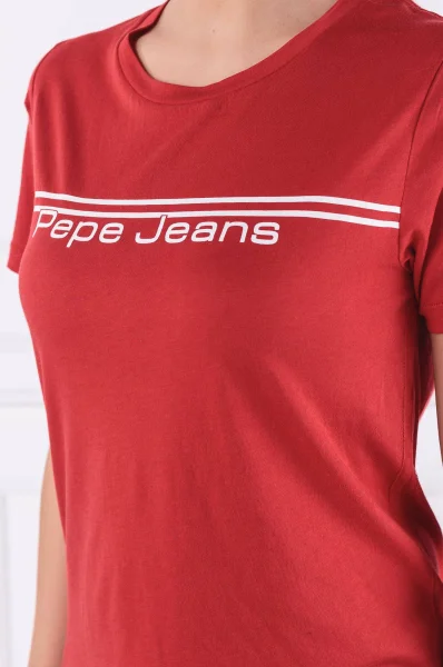 Тениска BETTIE | Regular Fit Pepe Jeans London червен