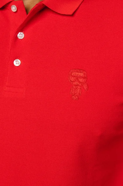 Поло/тениска с яка | Regular Fit Karl Lagerfeld червен