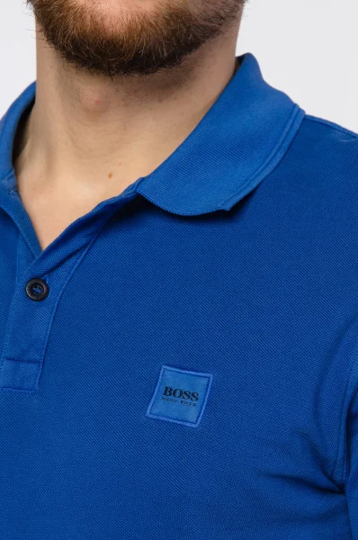 Поло/тениска с яка Prime | Slim Fit | pique BOSS ORANGE синяметличина