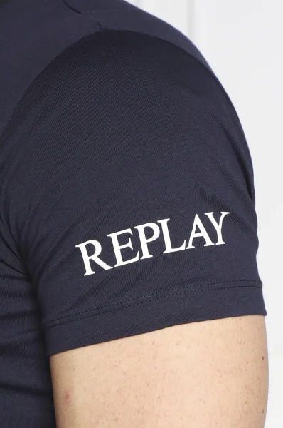 Тениска | Regular Fit Replay тъмносин