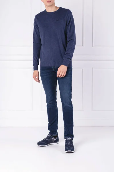 Пуловер barons | Regular Fit Pepe Jeans London тъмносин