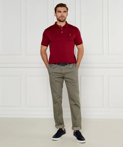 Поло/тениска с яка POLO RALPH LAUREN | бордо Custom slim fit 710704319