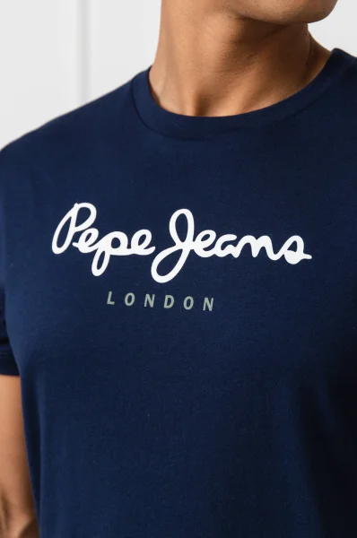 Тениска EGGO | Regular Fit Pepe Jeans London тъмносин