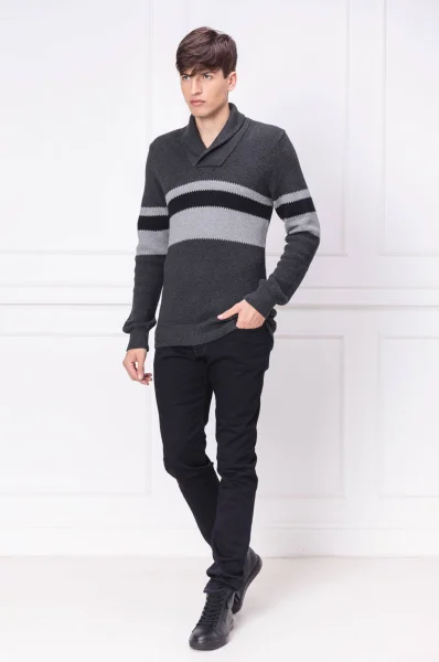 Пуловер | Regular Fit Armani Exchange графитен