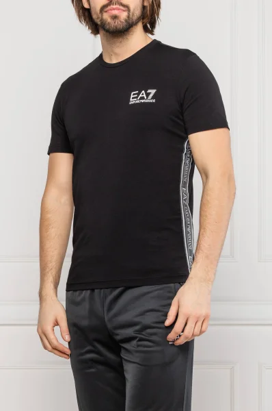Тениска | Slim Fit EA7 черен